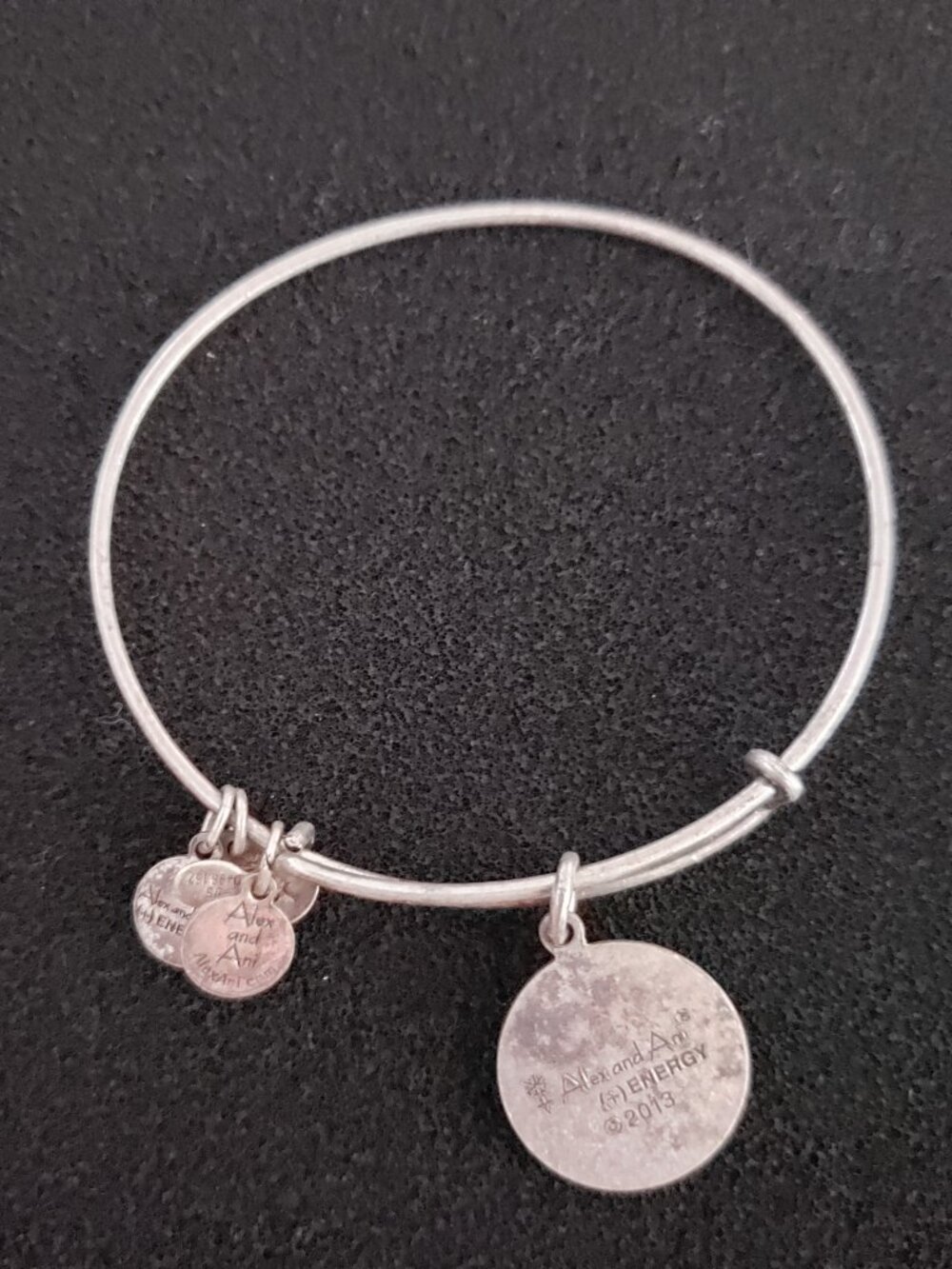 Alex and Ani Goddaughter Silver Bangle Bracelet 22 - Picture 2 of 2